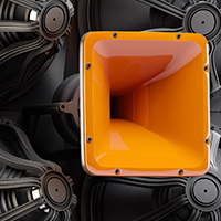 Bespoke horn, Solar Orange